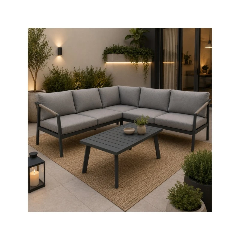 Lesli Living Ολοκληρωμένα Σέτ Lounge Corner Set Belgium (364600131)