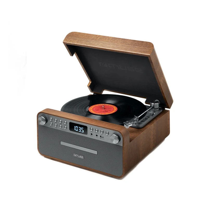 Muse Πικάπ-Ραδιόφωνο MT-118AΤ με USB & Bluetooth Wooden (230245)