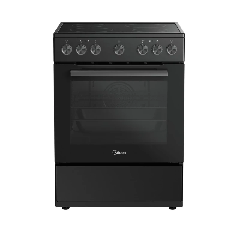 Midea MFO24D-ME4R10F(BK) Ελεύθερη Κουζίνα με Κεραμικές Εστίες