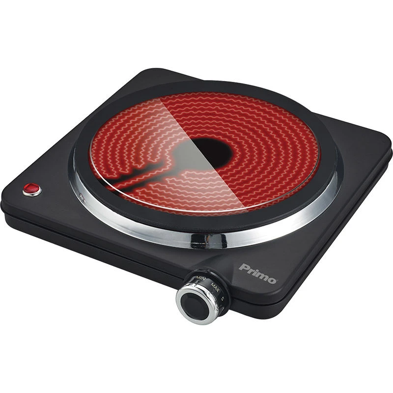 Primo Κεραμική εστία Μονή PRCP-40251 22εκ. 1500W Μαύρη (400251)