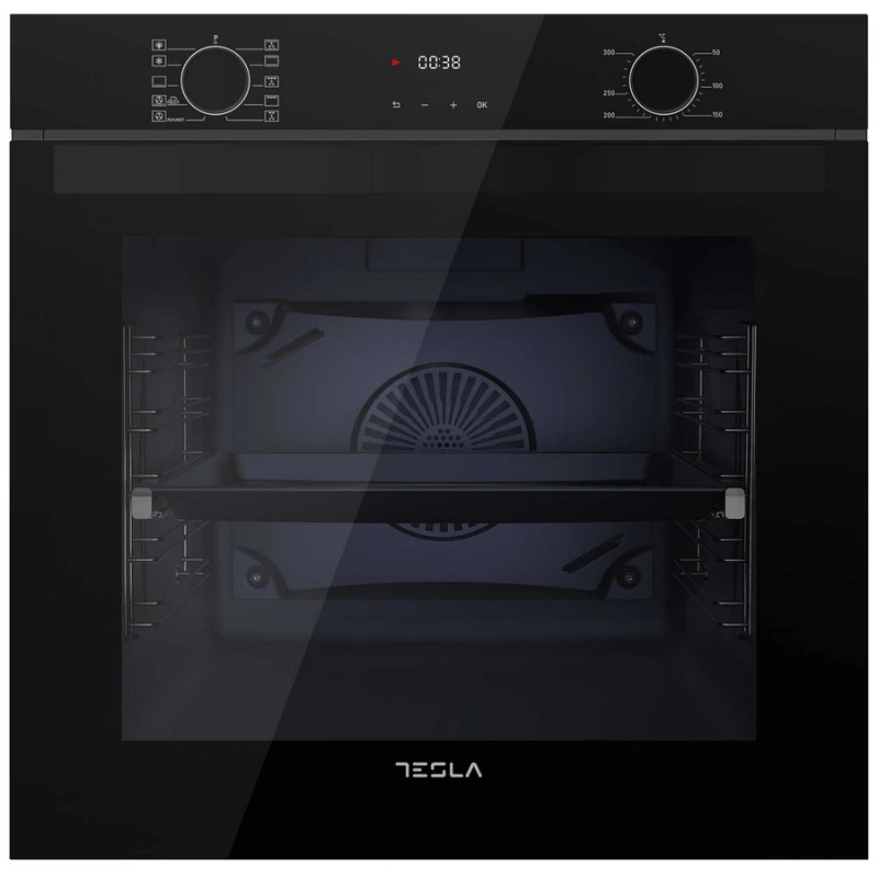 Tesla BO900FBFA Μαύρος Εντοιχιζόμενος Φούρνος Άνω Πάγκου 81 lt