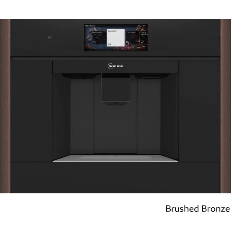Neff CL9TX11Y0 Εντοιχιζόμενη Καφετιέρα Espresso Brushed Bronze + Θερμαινόμενο Συρτάρι (CL9TX11Y0 + N29HA11Y2 + ZC060TY0 + ZC060BY0)