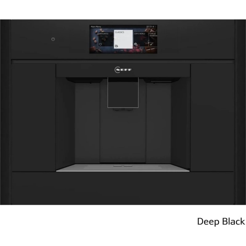 Neff CL9TX11Y0 Εντοιχιζόμενη Καφετιέρα Espresso Deep Black + Θερμαινόμενο Συρτάρι (CL9TX11Y0 + N29HA11Y2 + ZC060TY0 + ZC060DY0)