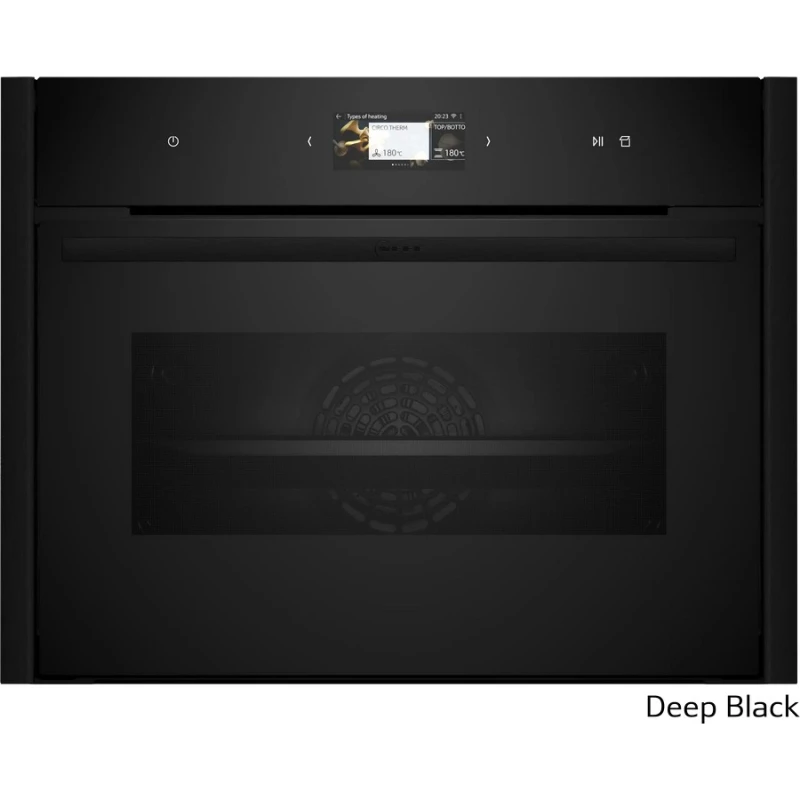 Neff C29FS3AY0 Deep Black Εντοιχιζόμενος Φούρνος Compact NFS45E2D0 (C29FS3AY0 + Z9045DY0)