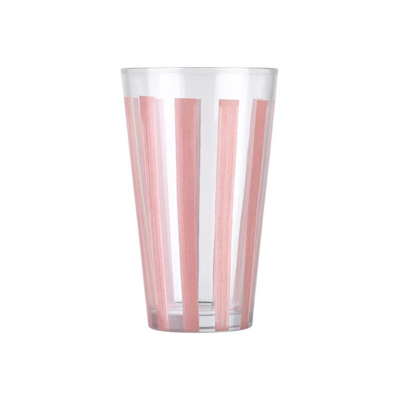 Estia Ποτήρι Νερού Ligne Γυάλινο 495ml Ροζ (07-39554)