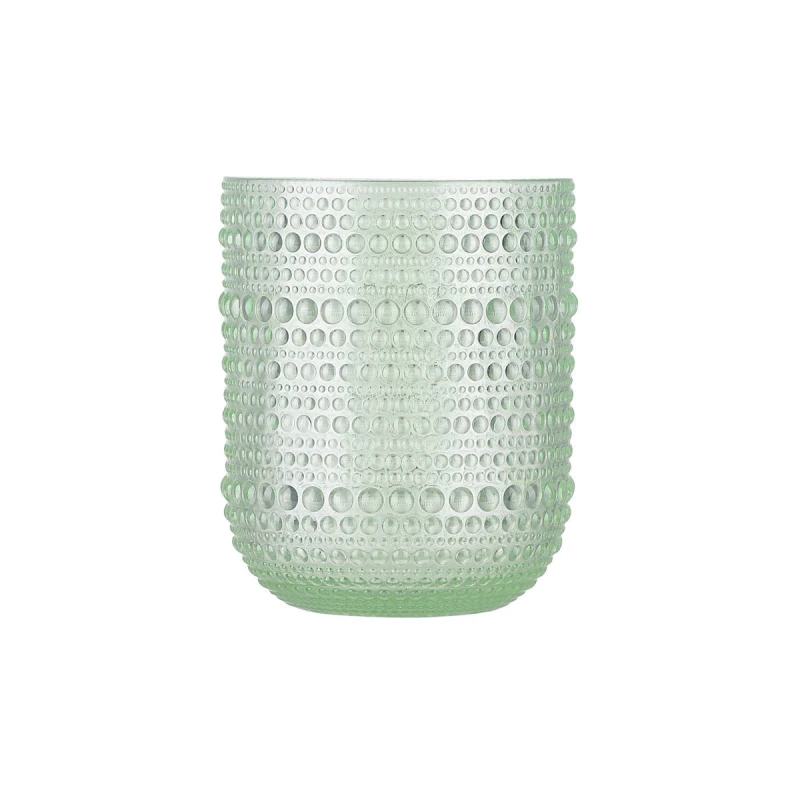 Estia Ποτήρι Νερού Χαμηλό Dots Γυάλινο 273ml Πράσινο (07-39509)