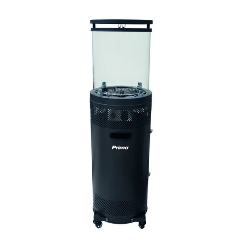Primo PRPH-81146 Σόμπα Υγραερίου Εξωτ. Χώρου Στρογγυλή Μαύρη & Γυαλί (810146)
