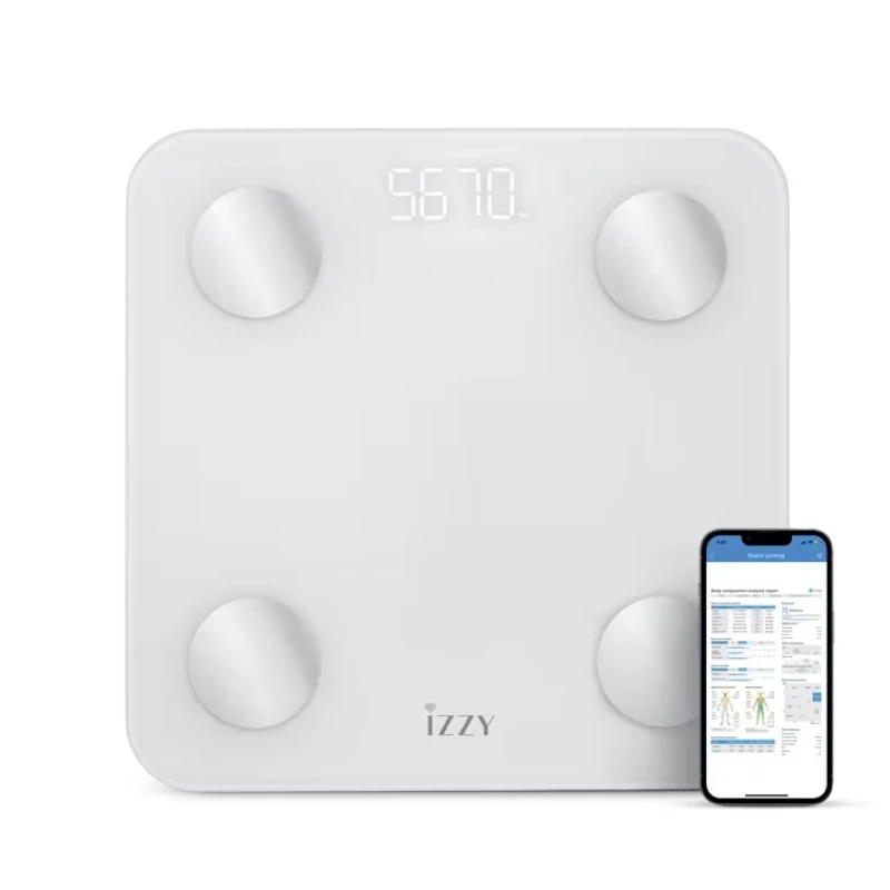 Izzy IZ-7018 Bluetooth Pure Ζυγαριά Μπάνιου με Λιπομέτρηση (225460)