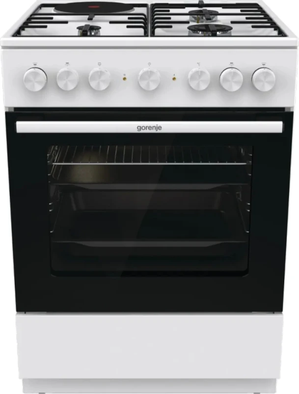 Gorenje GK6B43WD Μικτή Κουζίνα Γκαζιού 3+1 Λευκή (745479)