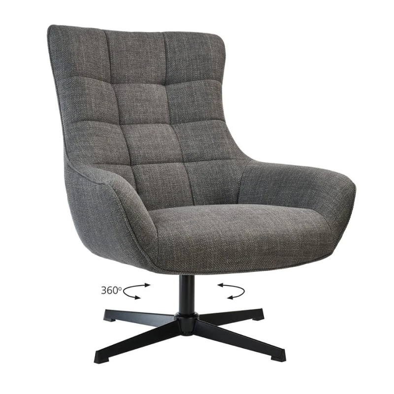 Varossi Πολυθρόνα Twin Γκρι 83 x 89 x 99 (300-354)