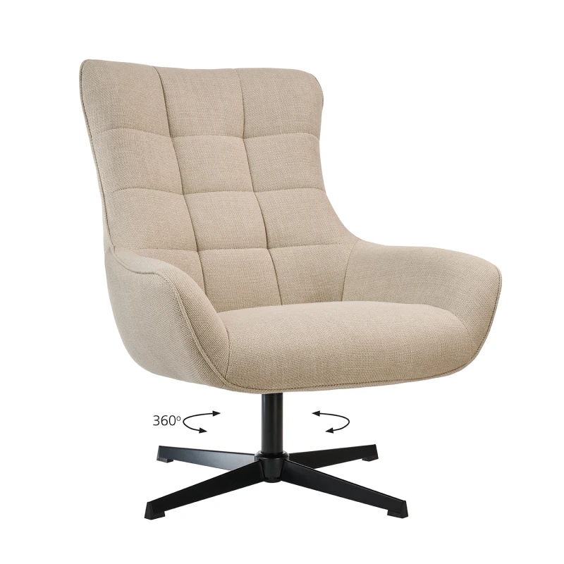 Varossi Πολυθρόνα Twin Μπεζ 83 x 89 x 99 (300-355)