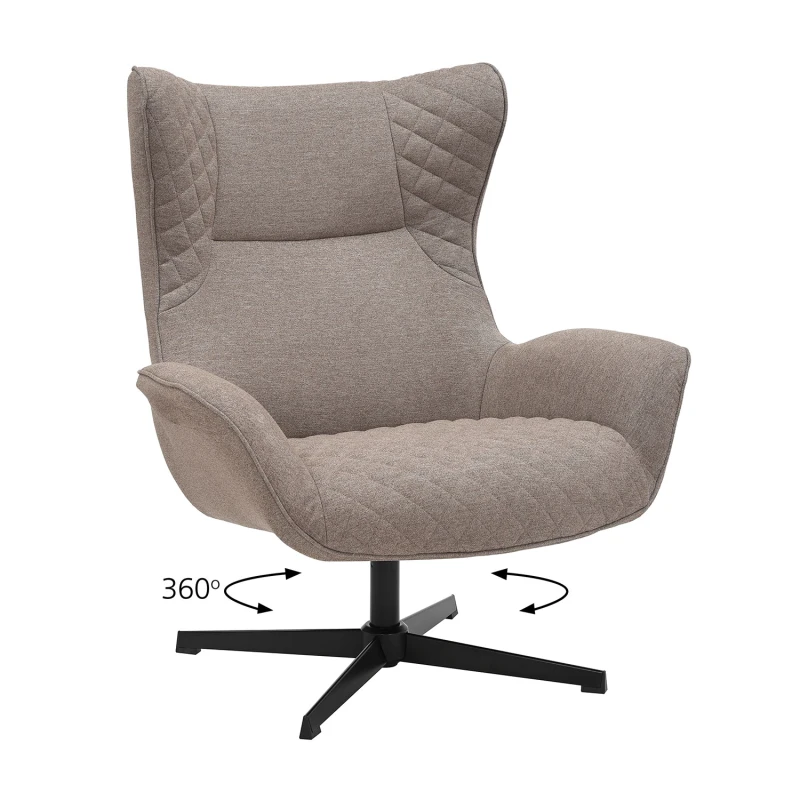 Varossi Πολυθρόνα Gossip μόκα 90 x 87 x 105 (300-382)