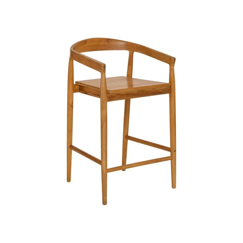 Atmosphera Miyako Teak Bar Stool Sh70 Σκαμπό Μπαρ 207342A (349900082)