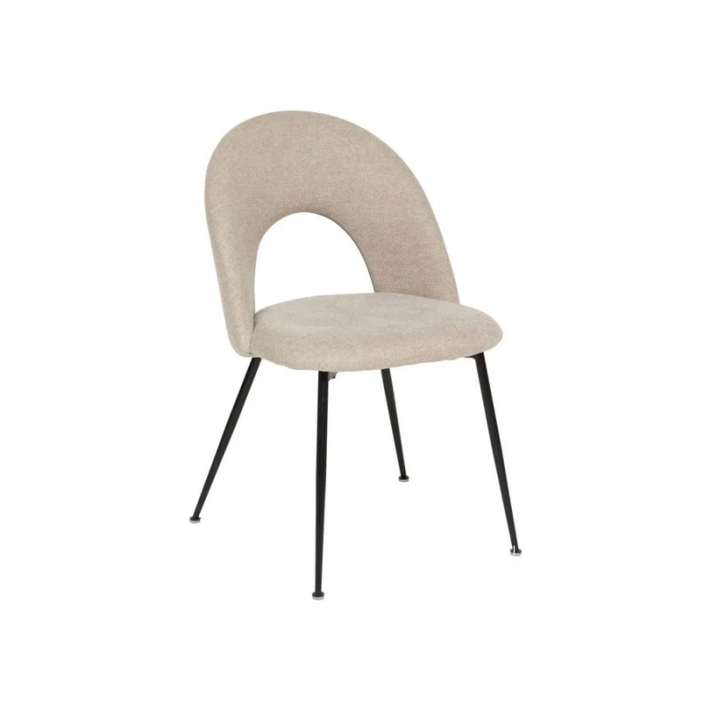 Atmosphera Raven Bge/blk Fbrc Chair Καρέκλα 207301A (349900085)