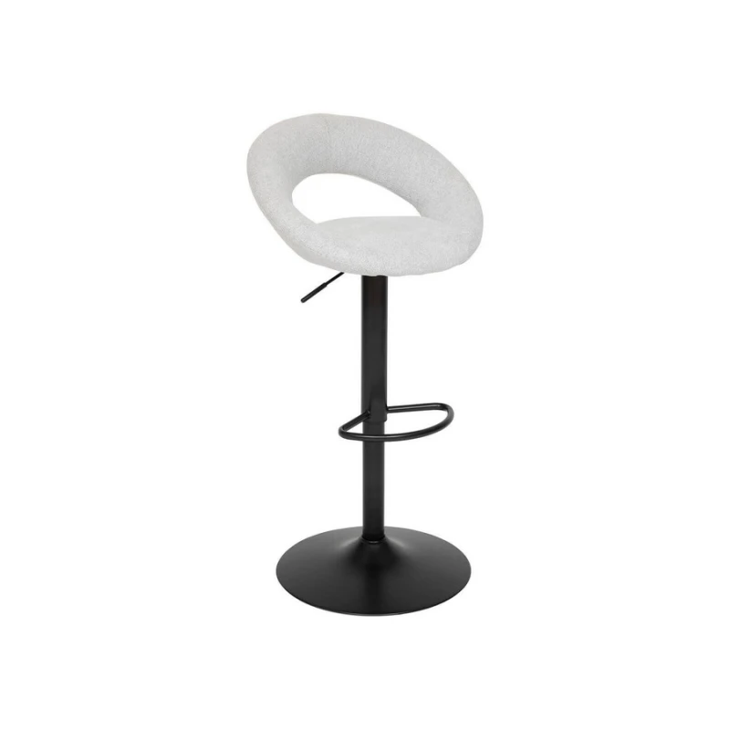 Atmosphera Sasha Gr/blk Adj Bar Stool Σκαμπό Μπαρ 207338A (349900080)