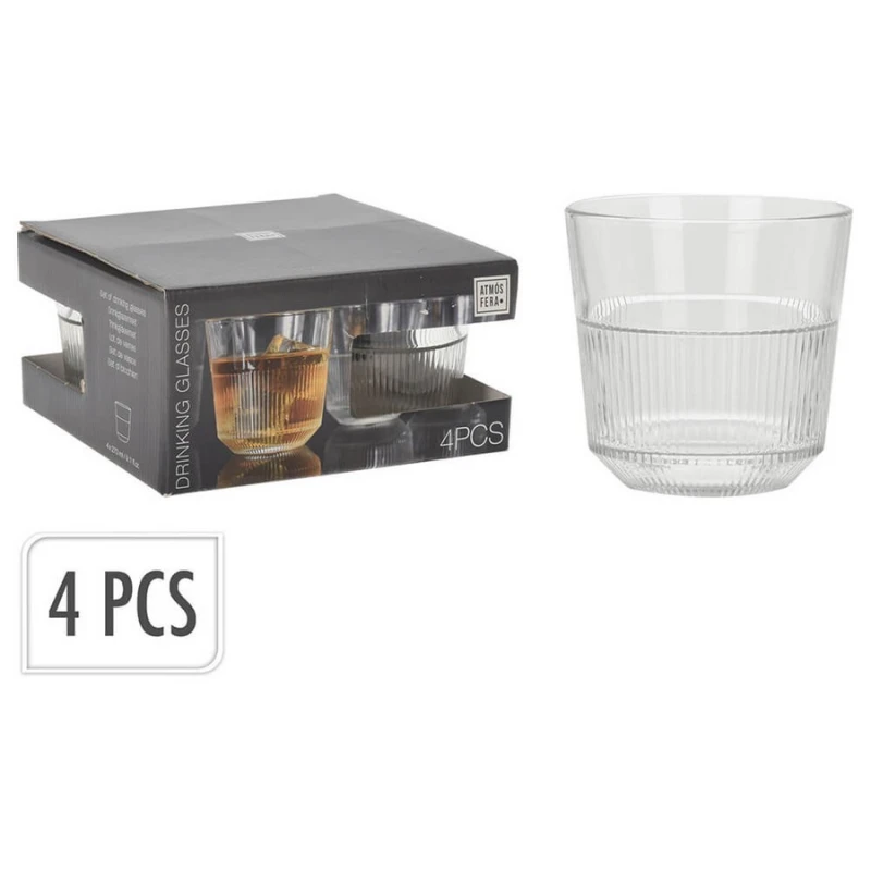 Atmos Fera Ποτήρια Whisky Set 4 τμχ 270ml CC7001430 (361000070)