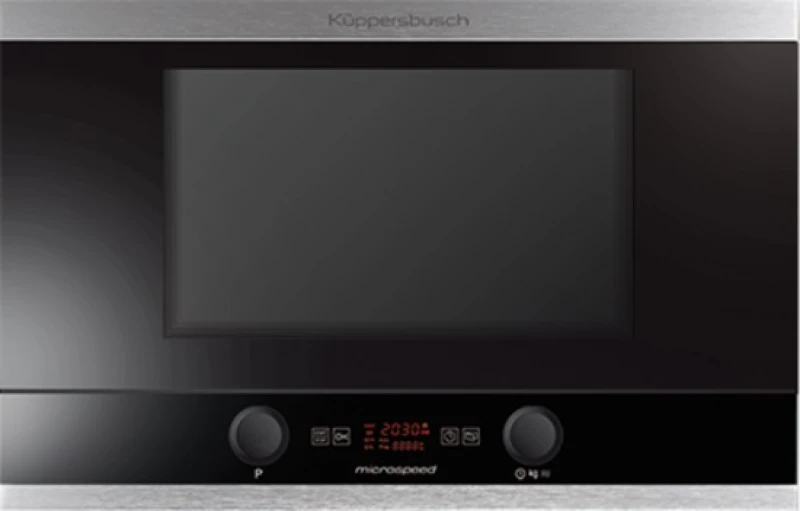 Kuppersbusch EMWGL 3260.0 J1 Stainless Steel Φούρνος Μικροκυμάτων με Μεντεσέ Πόρτας Αριστερά