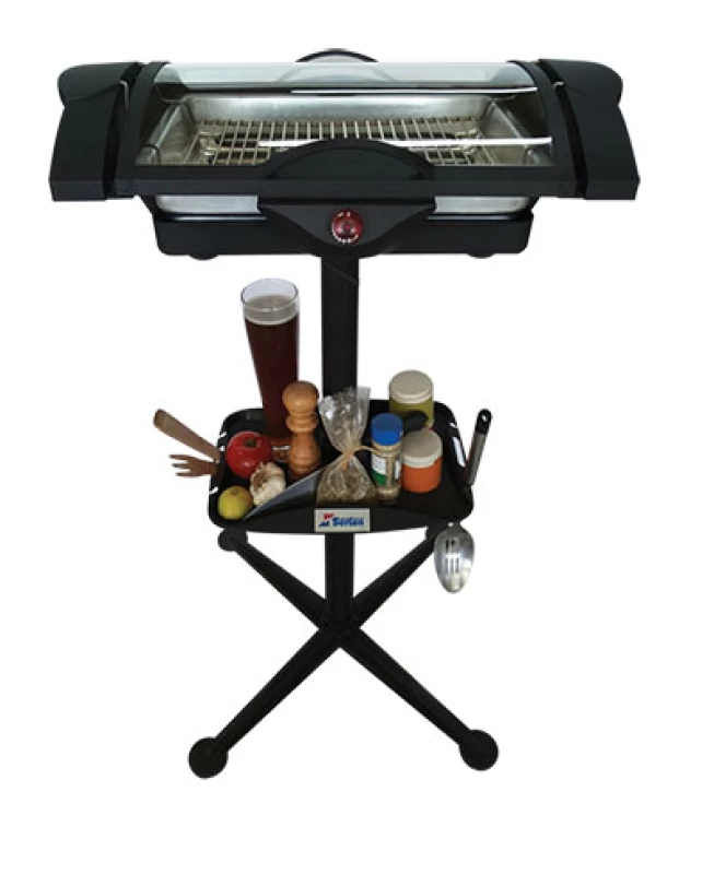 Serton DF 660 Ηλεκτρικό Μπάρμπεκιου με Καπάκι Κρύσταλλο και Βάση